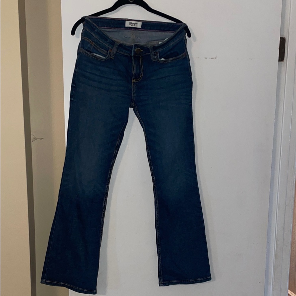 Stylish Dark Blue Flare Jeans